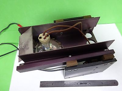 MICROSCOPE PART REICHERT LEICA POLYLITE LAMP ASSEMBLY OPTICS AS IS BIN#A5-Z-99