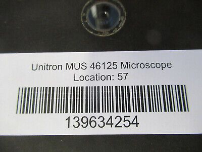 VINTAGE UNITRON JAPAN STAGE + IRIS DIAPHRAGM MICROSCOPE PART AS PICTURED P9-A-79