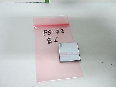 SILICON WAFER THICK OPTICAL INFRARED MIRROR SQUARE LASER OPTICS AS IS BIN#F5-22