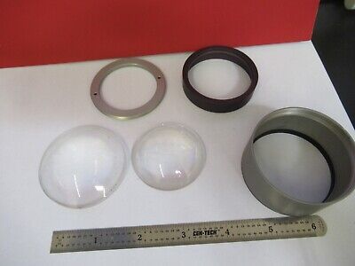 OPTICAL DUAL CONVEX LENSES ASSEMBLY ILLUMINATOR OPTICS AS PICTURED &3-FT-X20