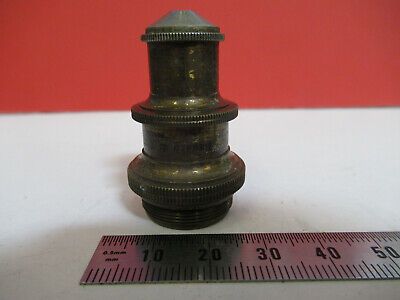 ANTIQUE BAUSCH LOMB "1/6" OBJECTIVE LENS MICROSCOPE PART AS PICTURED #aB7-A-14