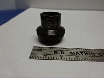 WILD HEERBRUGG SWISS OBJECTIVE 4X OPTICS MICROSCOPE PART AS IS &84-75