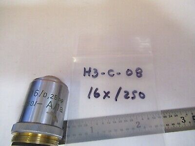 REICHERT AUSTRIA OBJECTIVE 16X /250 OPTICS MICROSCOPE PART AS PICTURED &H8-C-08