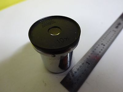 MICROSCOPE PART WILD HEERBRUGG SWISS EYEPIECE 10x OPTICS AS IS BIN#W9-41