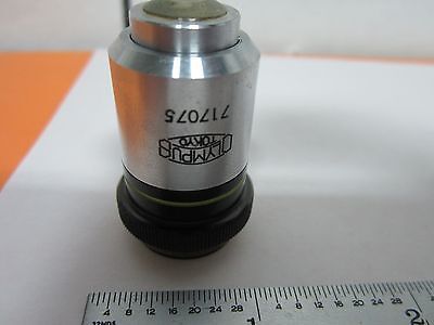 MICROSCOPE PART OBJECTIVE OLYMPUS JAPAN 40X OPTICS AS IS BIN#K9-46-E