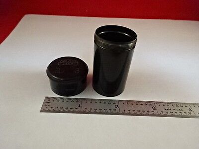 EMPTY ANTIQUE MICROSCOPE OBJECTIVE CONTAINER CARL ZEISS GERMANY AS IS #K8-C-04