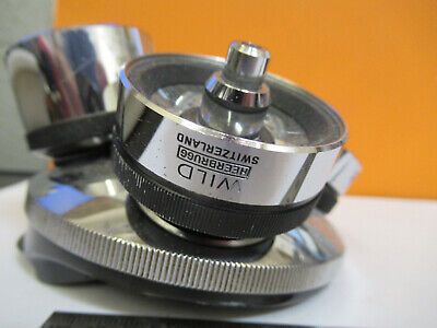 WILD HEERBRUGG SWISS NOSEPIECE + OBJECTIVES MICROSCOPE PART AS PIC M20 8Y-A-124