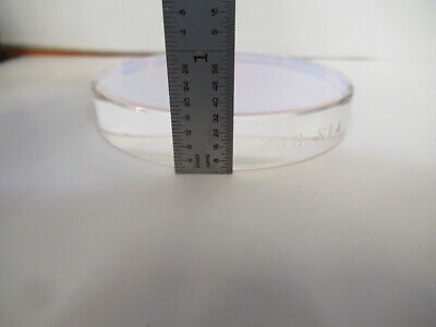 OPTICAL FLAT COATED 3" DIAMETER FUSED SILICA ZYGO OPTICS AS PICTURED &16-A-12