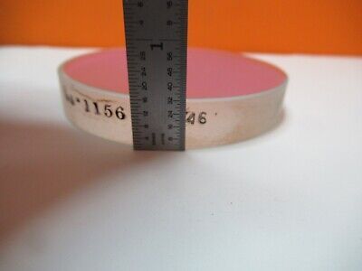 OPTICAL FLAT COATED 3" DIAMETER FUSED SILICA LASER OPTICS AS PICTURED &16-A-03