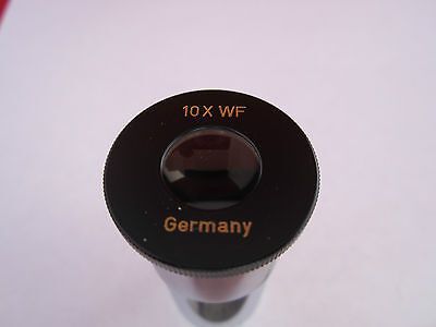 OPTICAL MICROSCOPE PART EYEPIECE GERMANY 10X WF  OPTICS BIN #7C