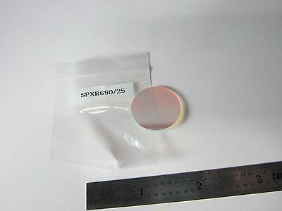 OPTICAL COATED FILTER PLATE AS IS LASER OPTICS BIN#35-30