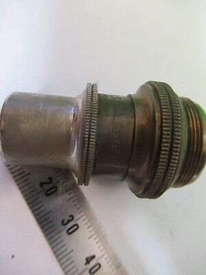 ANTIQUE BRASS BAUSCH LOMB OBJECTIVE MICROSCOPE PART OPTICS AS PICTURED &z9-a-107