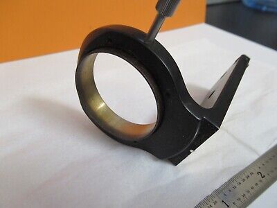 LEITZ GERMANY BRASS CONDENSER HOLDER DIALUX MICROSCOPE PART AS PIC &14-FT-29