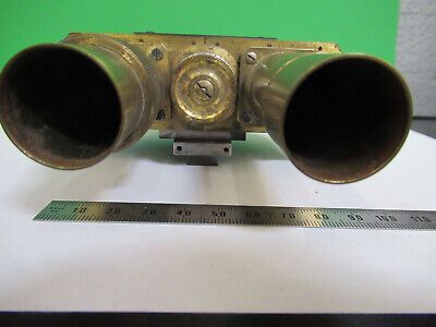 ANTIQUE ERNST LEITZ GERMANY BINOCULAR HEAD MICROSCOPE PART AS PICTURED z9-a-90