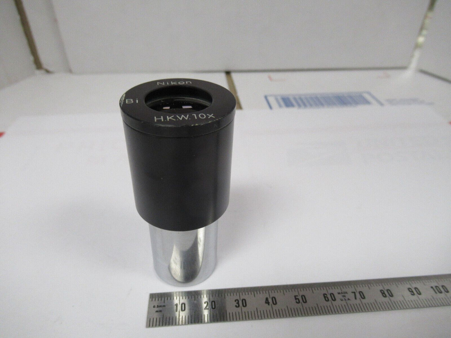 MICROSCOPE PART NIKON JAPAN EYEPIECE HKW10X OPTICS AS PICTURED #W1-A-12