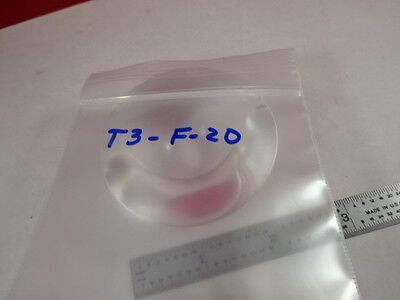 MICROSCOPE PART ILLUMINATOR BI CONVEX LENS OPTICS AS IS B#T3-F-20