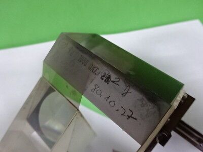 MICROSCOPE PART LEICA REICHERT POLYVAR HEAD PRISM OPTICS AS IS BIN#5K-A-06