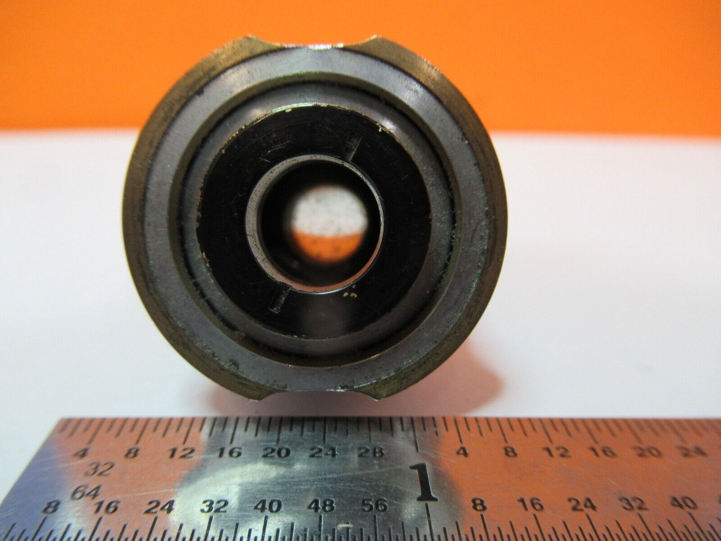 ANTIQUE ERNST LEITZ 60X OBJECTIVE LENS MICROSCOPE PART as pictured &A2-A-43