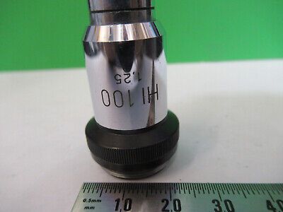 WILD HEERBRUGG SWISS HI 100X OBJECTIVE LENS MICROSCOPE PART AS PICTURED Q9-A-25