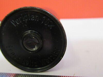 ANTIQUE ERNST LEITZ WETZLAR 10X EYEPIECE PERIPLAN MICROSCOPE PART AS PIC 4B-A-54