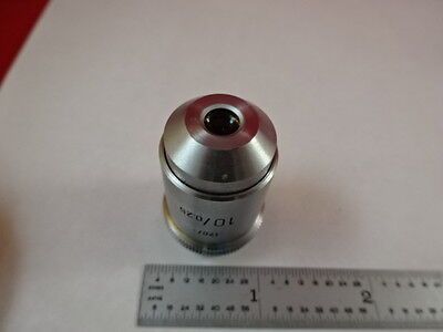 OBJECTIVE 10X /170 LEITZ GERMANY OPTICS MICROSCOPE PART AS PICTURED &J1-A-05