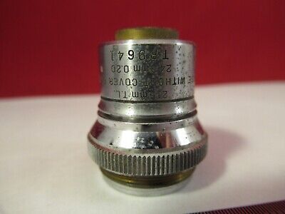 VINTAGE BAUSCH LOMB 215mm TL OBJECTIVE MCIROSCOPE PART AS PICTURED #12-A-36