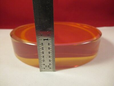 OPTICAL 4" DIA ZERODUR FLAT COATED DICHROIC SPECTRA PHYSICS PRO OPTICS &amp;M3-A-05