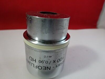 ZEISS GERMANY OBJECTIVE NEOFLUAR HD 100X 442384 EPI MICROSCOPE PART OPTICS 98-46