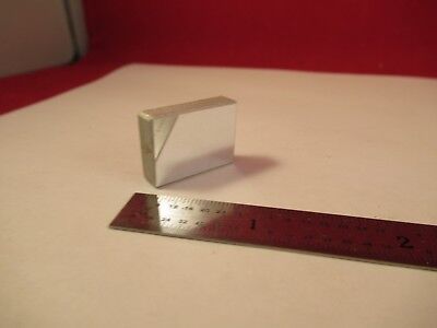 OPTISCHES GLAS RECHTECKIG EDMUND 16x23mm SPIEGEL SILBEROPTIK WIE BESEHEN &amp;FT-1-35