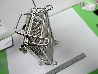 STAINLESS STEEL MESH CONTAINER CLEANING LASER OPTICS  BIN#L2-SQ