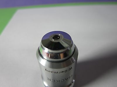 OPTICAL MICROSCOPE PART OBJECTIVE GERMANY HACKER 40X OPTICS BIN#C3-99