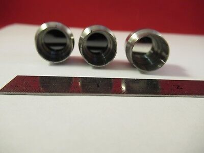 CARL ZEISS GERMANY LOT 3 EA INTERFEROMETER MIRRORS MICROSCOPE PART &92-A-18