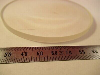 LARGE MIL SPEC OPTICAL GLASS LENS CONCAVE CONVEX OPTICS AS PICTURED &9-FT-40