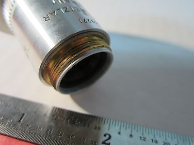 LEITZ WETZLAR GERMANY MICROSCOPE OBJECTIVE 100X FLUOTAR OPTICS BIN#A1-06