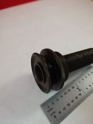 MICROSCOPE PART ANTIQUE BRASS OBJECTIVE CARL ZEISS GERMANY OPTICS AS IS N5-A-06