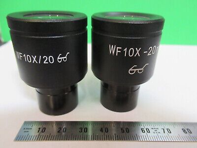 PAIR WF10X GENERIC EYEPIECE OCULAR LENS MICROSCOPE PART AS PICTURED &Z9-A-80