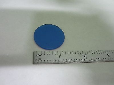 MICROSCOPE PART ZEISS GERMANY BLUE FILTER LENS OPTICS AS IS BIN#S1-L-08