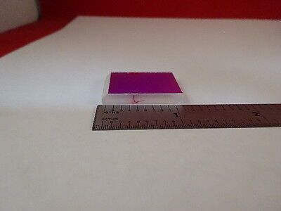 COATED DICHROIC MIRROR PLATE OPTICAL LASER OPTICS AS IS &81-A-51