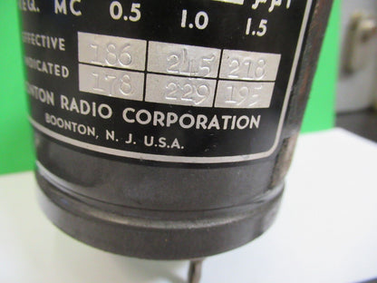 BOONTON RADIO Q FACTOR STANDARD CALIBRATION INDUCTANCE AS PICTURED &z5-a-20