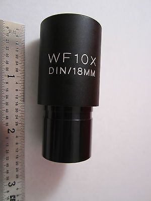 LEICA LEITZ OPTICAL MICROSCOPE PART EYEPIECE WF10X DIN-18 mm  OPTICS BIN#ERGOLUX