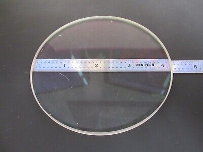 OPTICAL BK7 GLASS ROUND WINDOW PLATE 4.25" DIAMETER OPTICS AS PICTURED FT-1-A-67