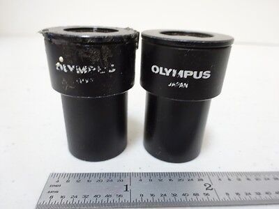 MICROSCOPE PART LOT EYEPIECES OLYMPUS 15X OPTICS AS IS BIN#N8-H-09