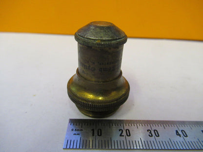 ANTIQUE BRASS BAUSCH LOMB OBJECTIVE  2/3  MICROSCOPE PART AS PICTURED &F9-A-23