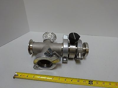 MDC HIGH VACUUM VALVE + FITTINGS HEAVY STAINLESS STEEL AS IS BIN#TC-1-F