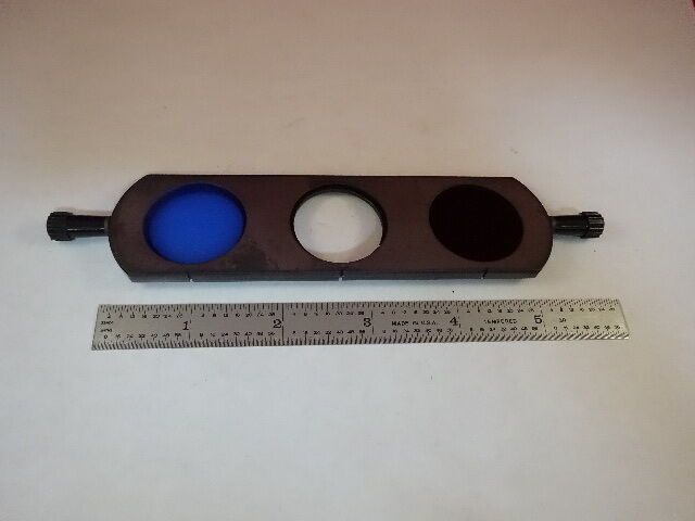 FOR PARTS MICROSCOPE REICHERT AUSTRIA ZETOPAN FILTER SLIDE OPTICS AS IS #Y6-A-14