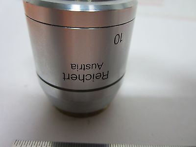 OPTICAL MICROSCOPE OBJECTIVE REICHERT LEICA EPI 10X INFINITY OPTICS  BIN#A1-M-21