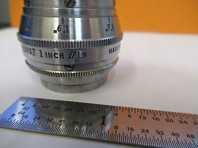 BELL & HOWELL USA OPTICAL SUPER COMAT 1 INCH LENS + IRIS OPTICS &A9-A-09