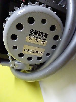 MICROSCOPE PART ZEISS LAMP ILLUMINATOR HBO 50W UNTESTED OPTICS AS IS BIN#X1-37