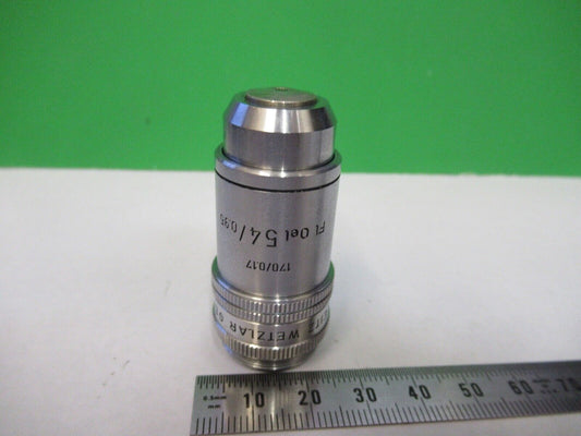 LEITZ GERMANY 45X /170 FLU OPTICS LENS MICROSCOPE PART AS PICTURED 8X-A-32