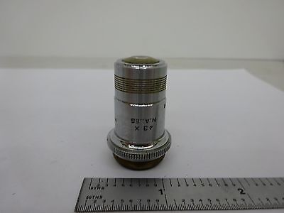 MICROSCOPE PART SPENCER AO OBJECTIVE 43X AMERICAN OPTICS AS IS BIN47-E-05